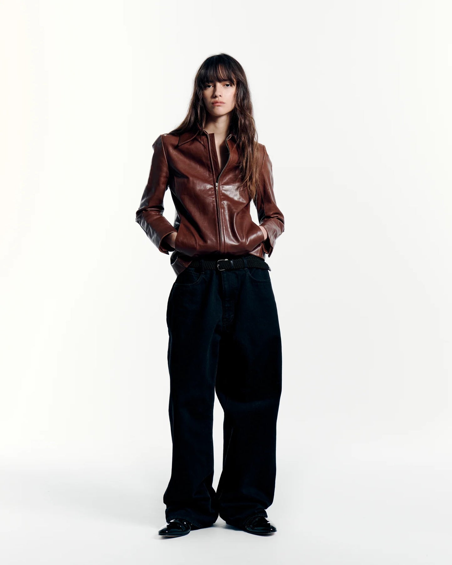 ONE WASH BLACK DENIM ASHLEY JEANS - BLACK