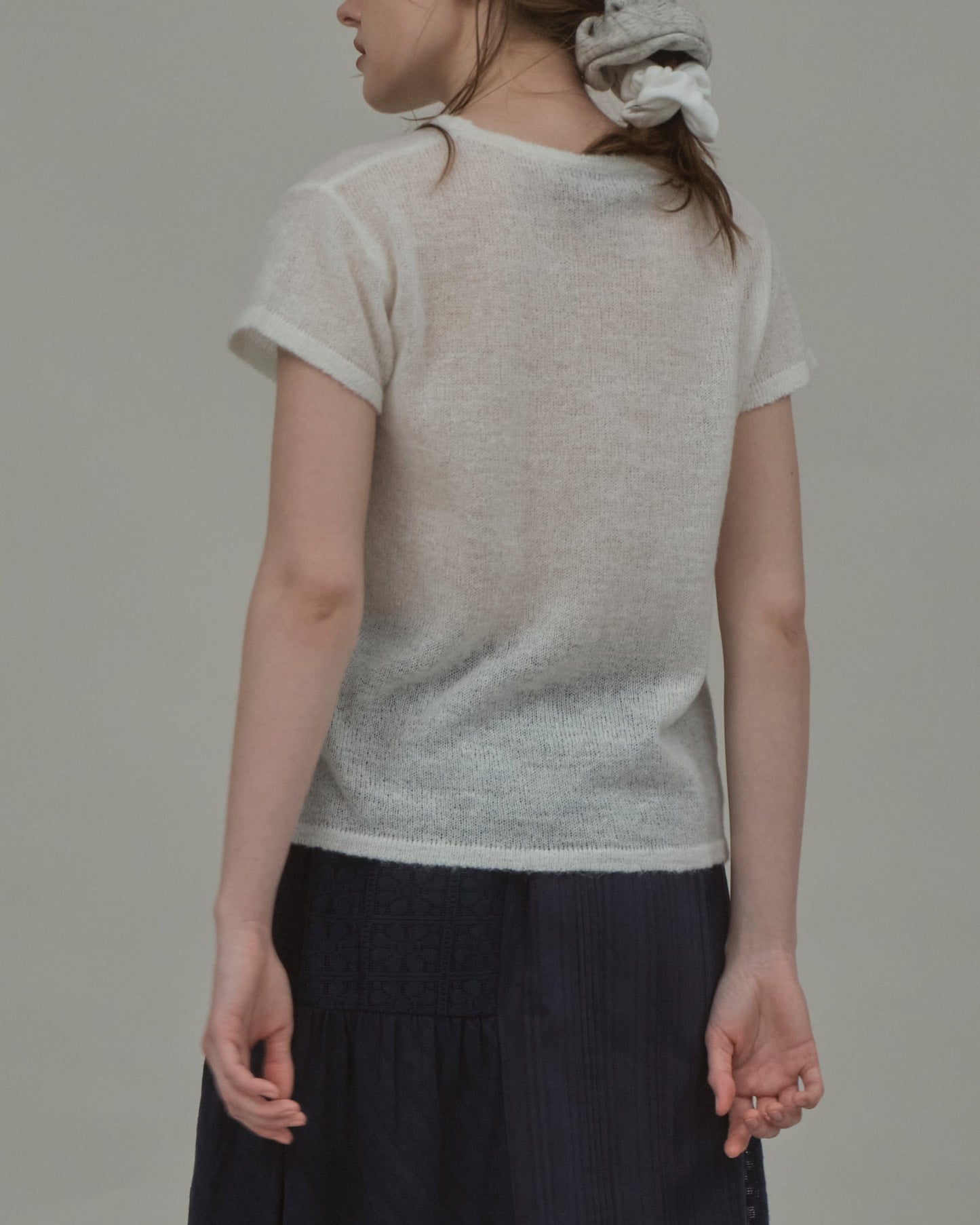 FUZZY SNOOZE KNIT - WHITE