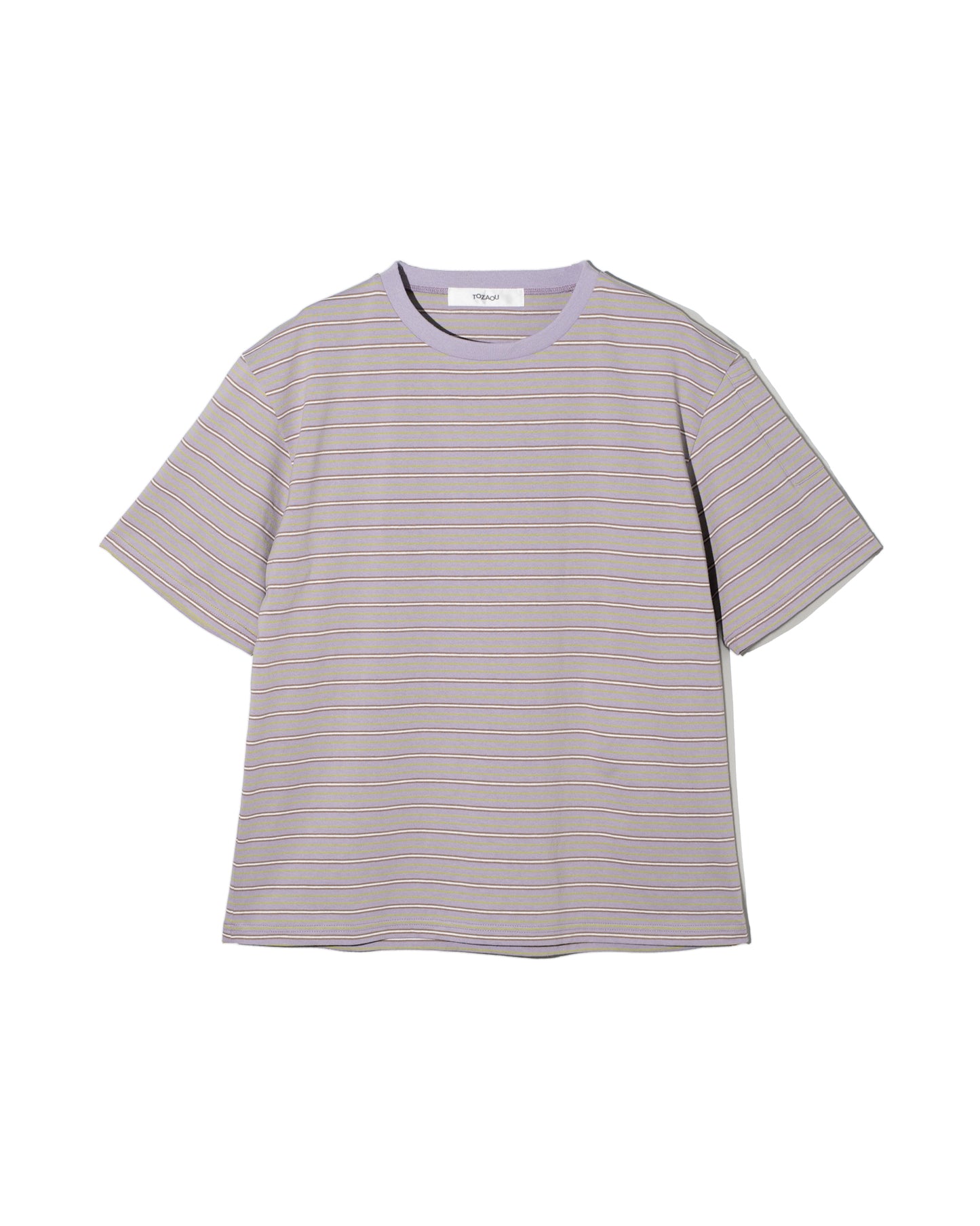 SERVICE BORDER TEE - MAUVE