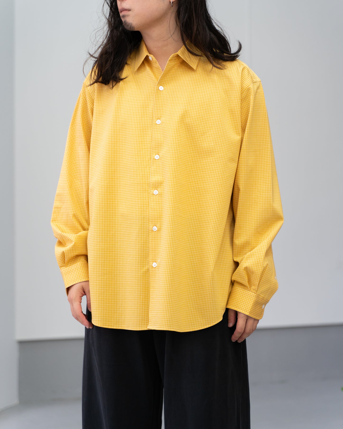 36G ATMOSPHERE CHECK SHIRT - YELLOW