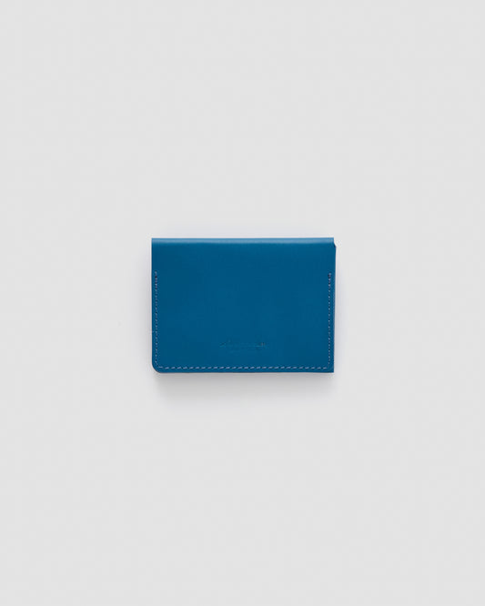 LEATHER CARD CASE - BLUE