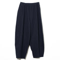 COTTON BALLOON PANTS (WOMEN) - NAVY