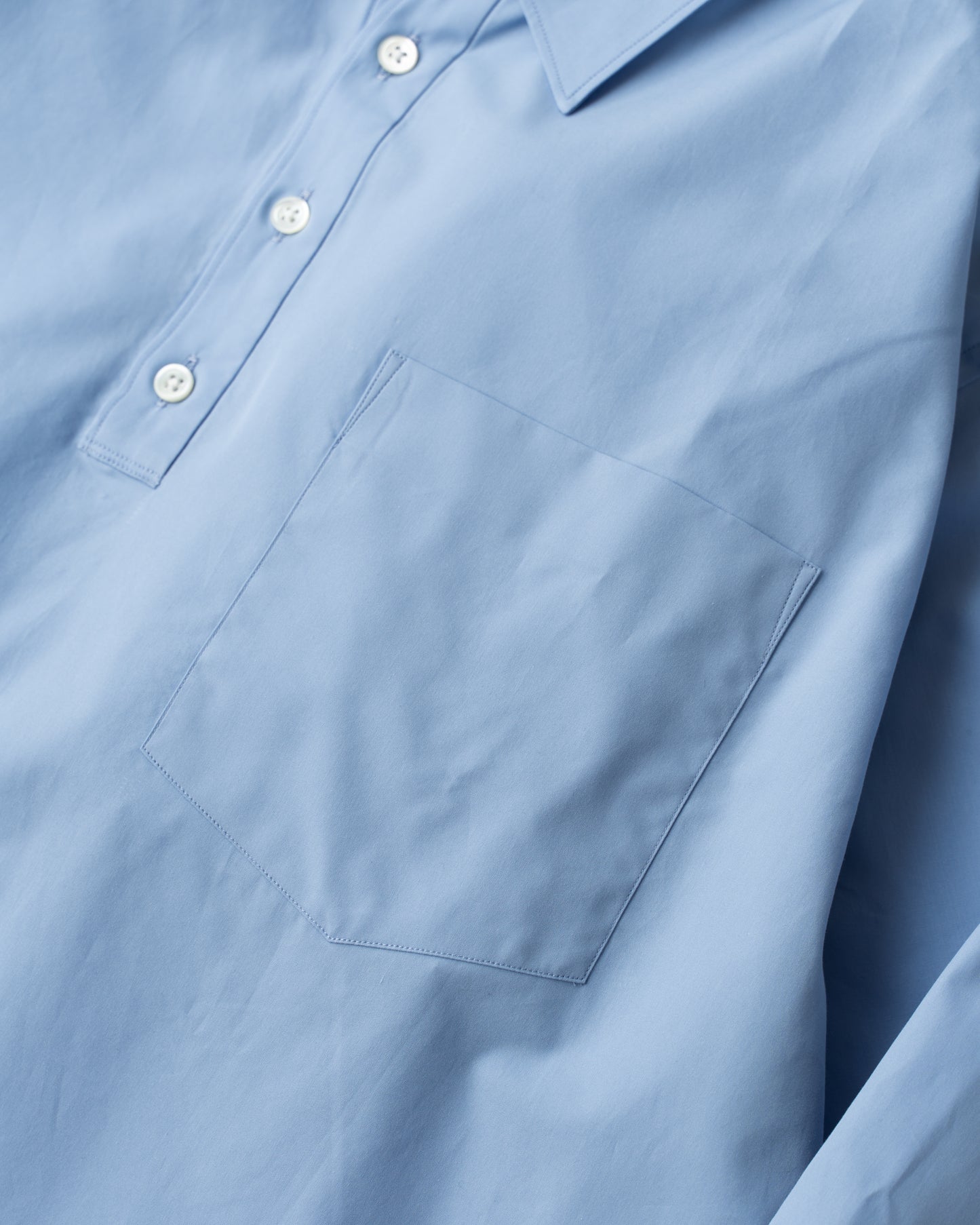 PULL OVER POLO SHIRT - LIGHT BLUE