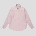 RONACHECK WRINKLE OVER SIZED SHIRTS - LEMONADE PINK