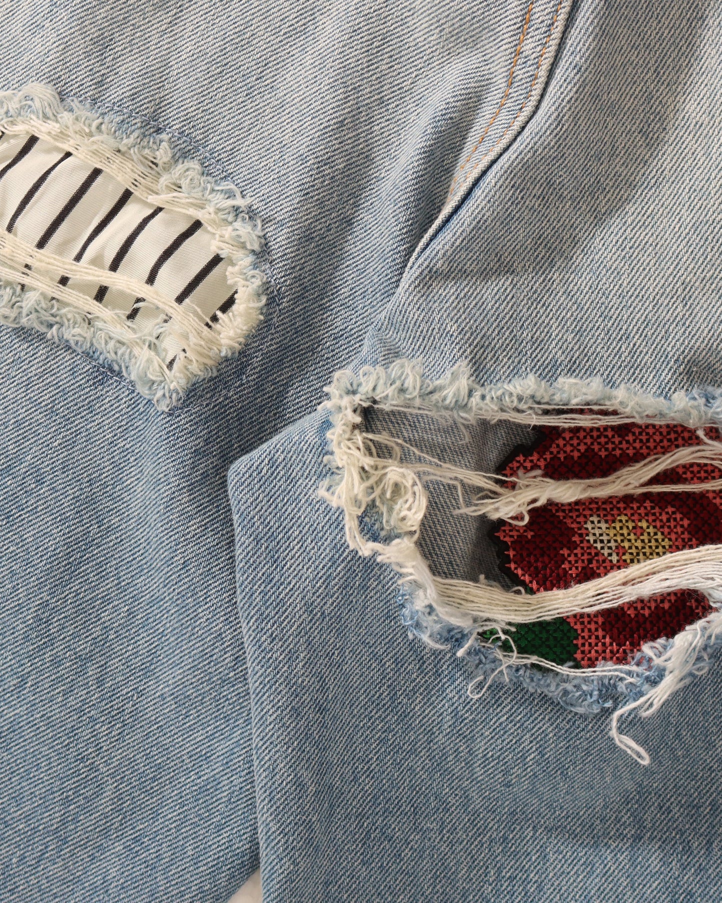 ODD PATCH DENIM - SAX