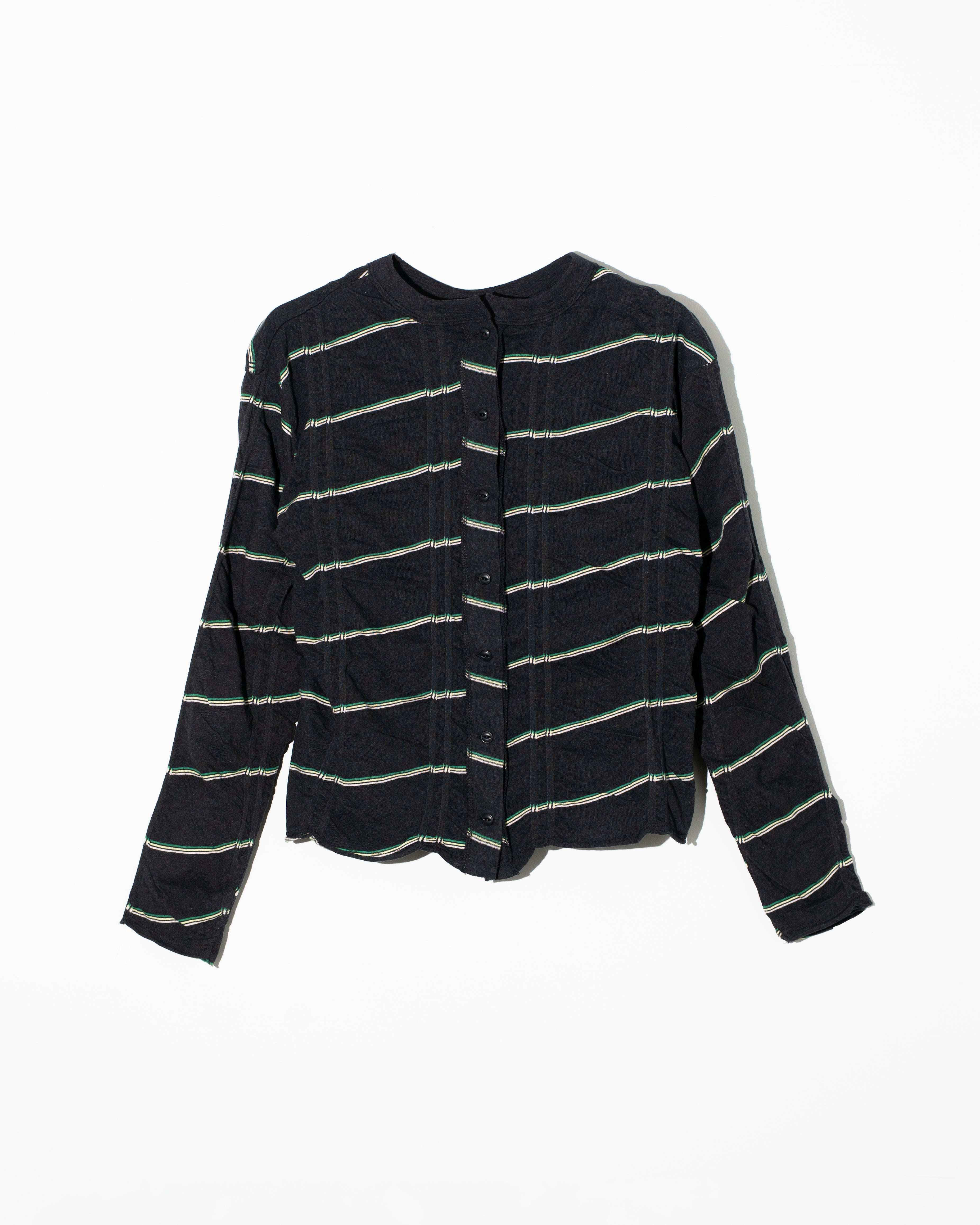 MEYAME (メヤメ) SOFT RIB HENRY NECK BLACK | HAKU公式通販