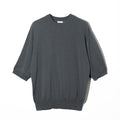 WIDE KNIT T-SHIRT - GRAY