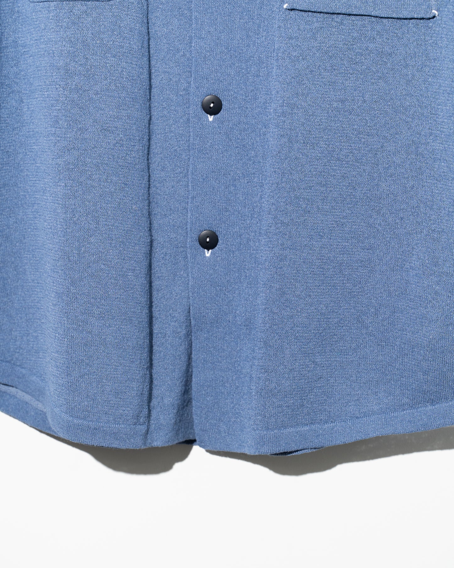 LINEN CHAMBRAY KNIT SHIRTS - INDIGO