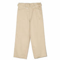 DOUBLE BELT PANTS - BEIGE