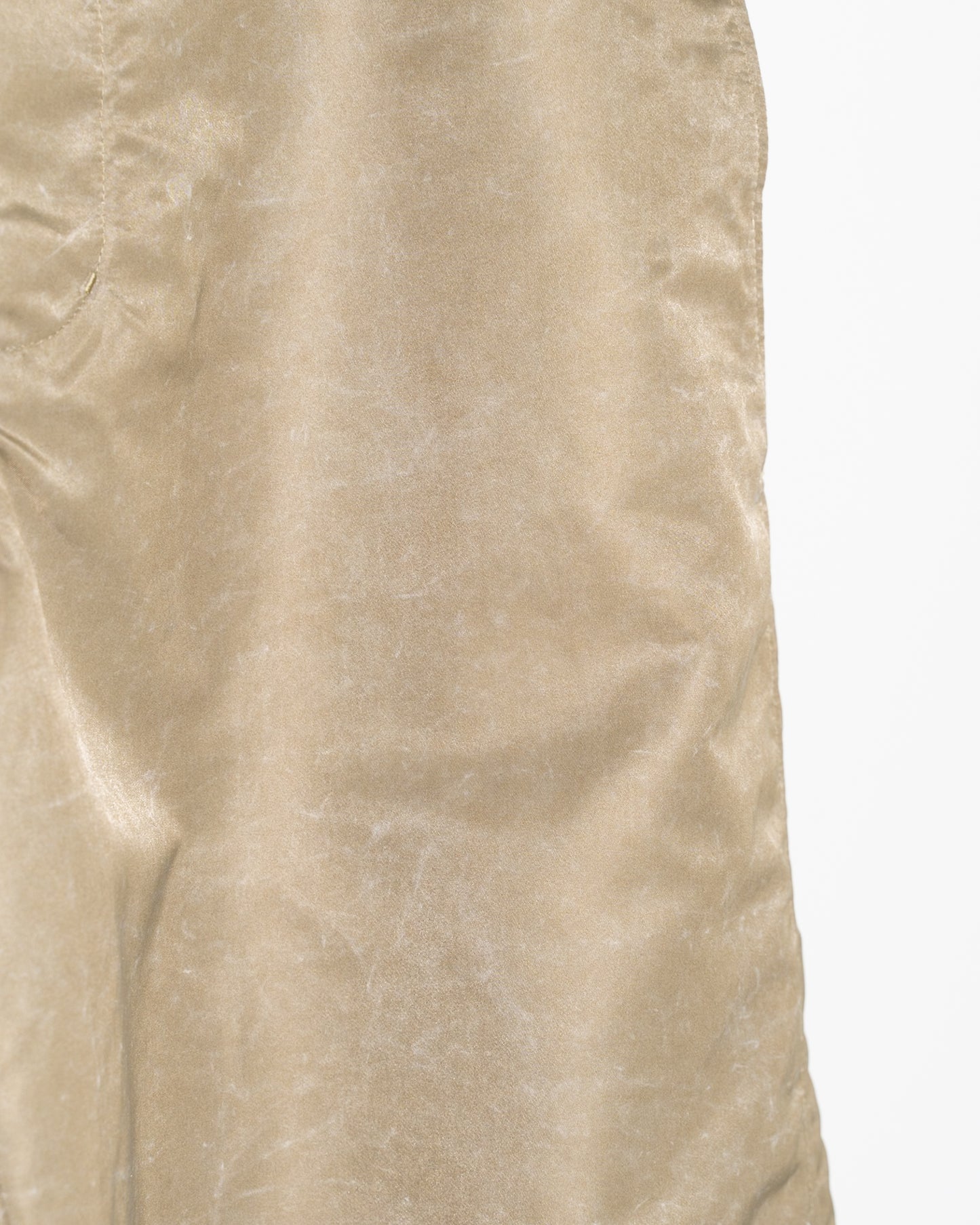 MILITARY NYLON TWILL WIDE PANTS - BEIGE