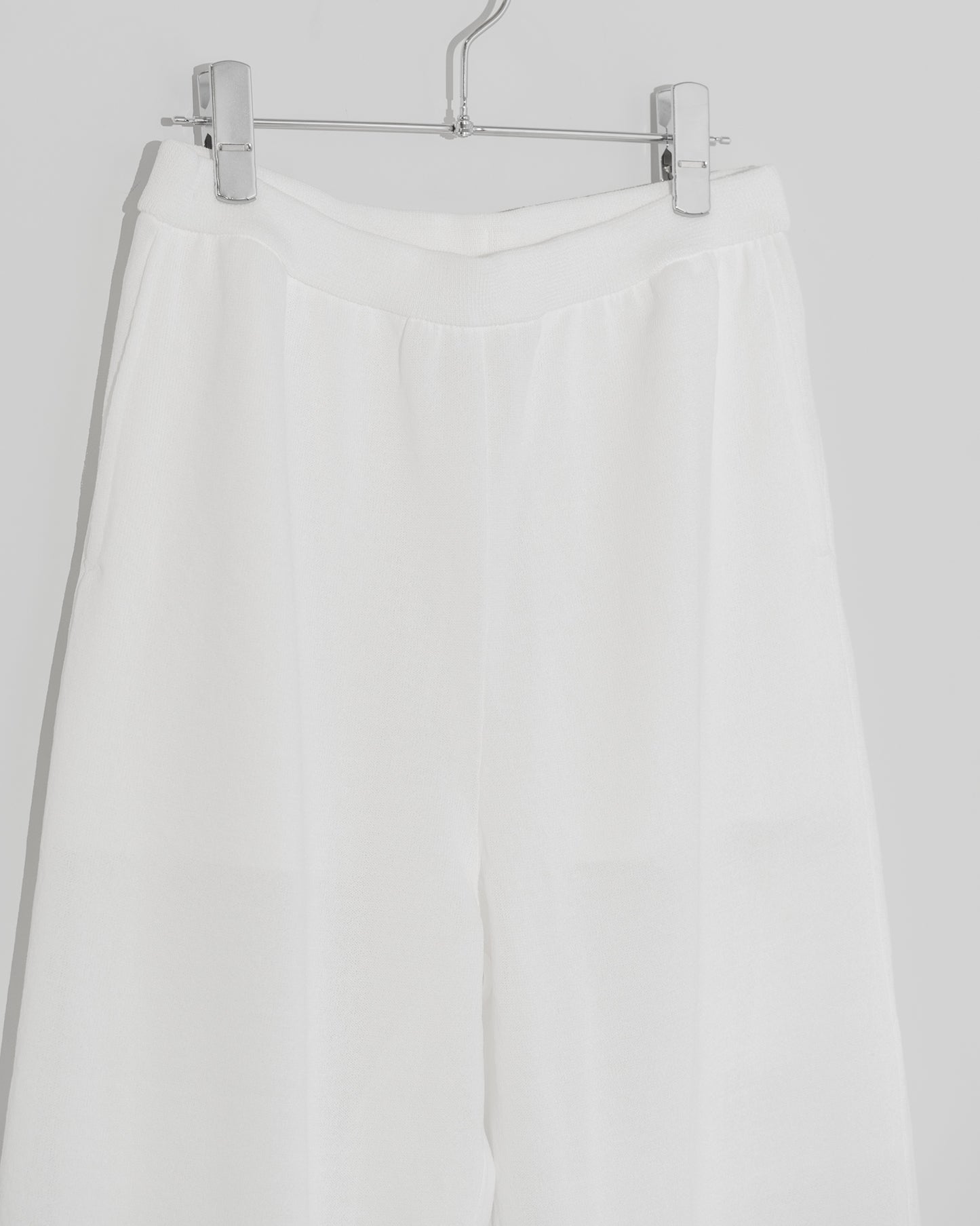 WASHI KNIT PANTS - WHITE