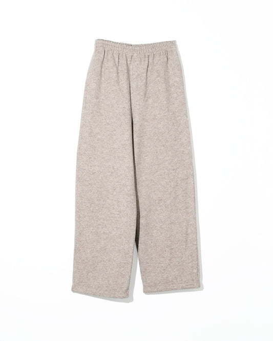 WOOL JERSEY EASY PANTS - BEIGE