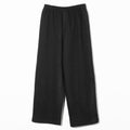 WOOL JERSEY EASY PANTS - BLACK