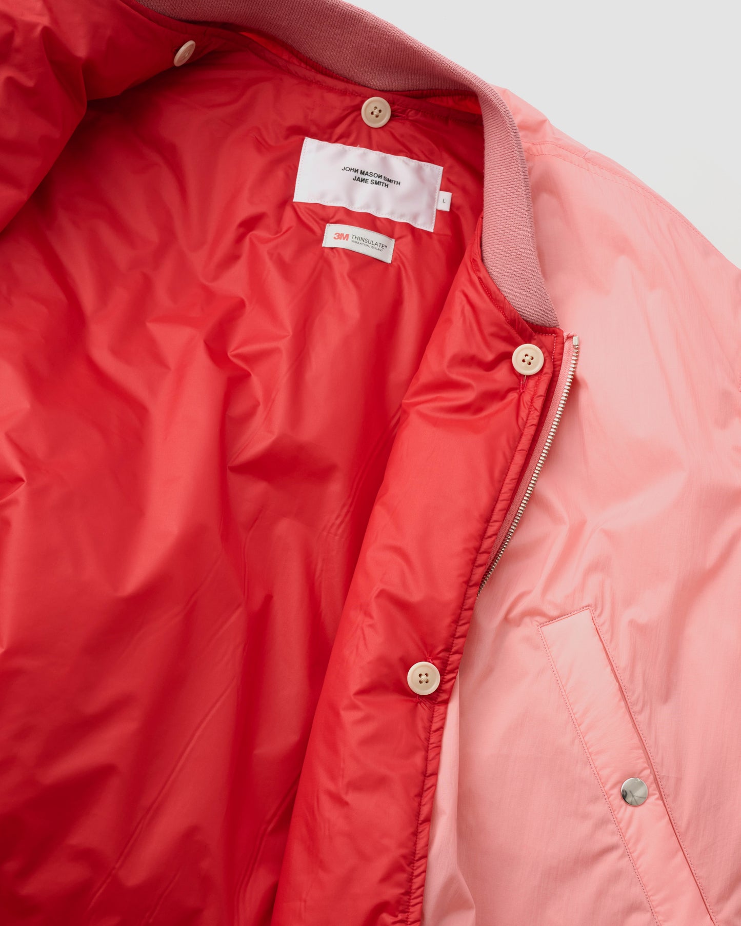 MICRO RIPSTOP NYLON REMOVABLE LINER MA-1 - ROSE PINK