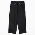 DOUBLE BELT PANTS - BLACK