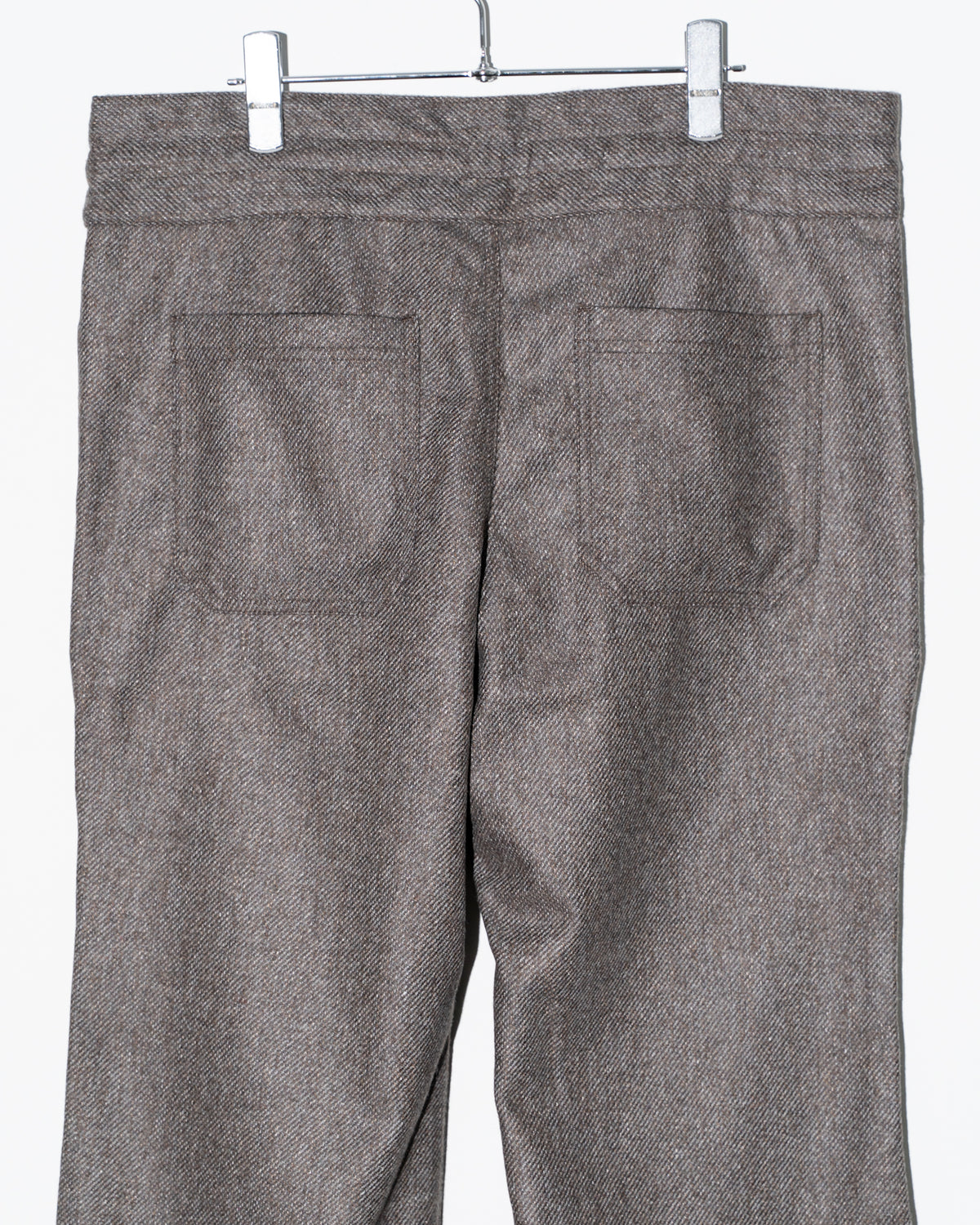WOOL DRAWCODE PANTS - BROWN