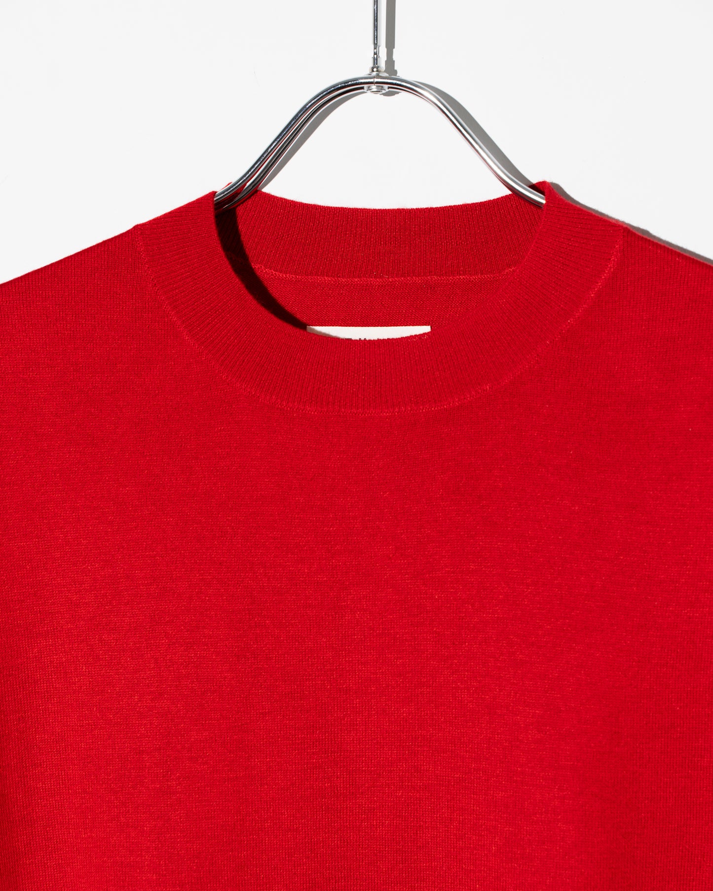 SILK CASHMERE S/S KNIT - RED