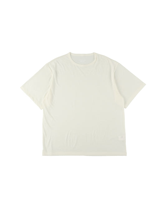 36G WOOL SILKY TEE - WHITE