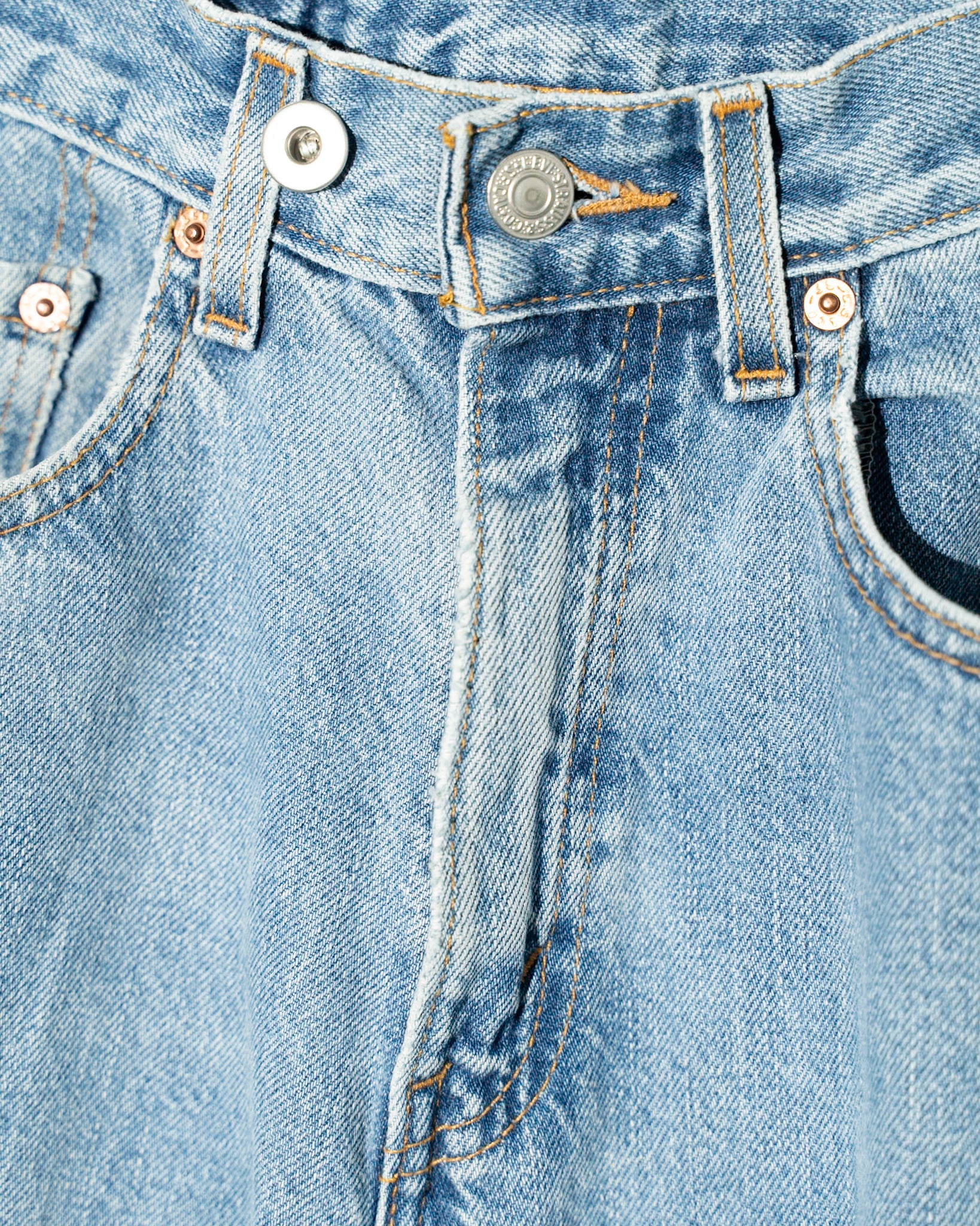 TanC TOKYO (タンク トウキョウ) SPADE PATCH BAGGY REMAKE DENIM BLUE