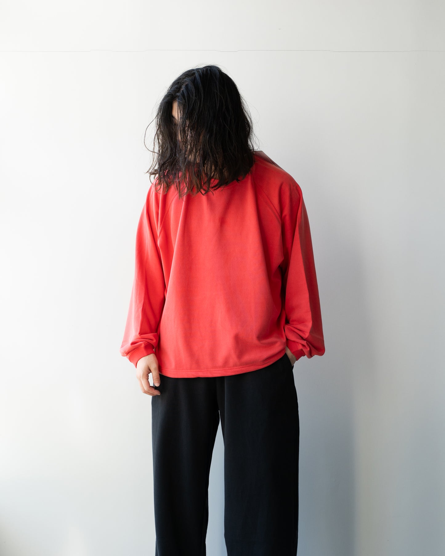 28G CUPRO RAGLAN PULLOVER - PINK RED