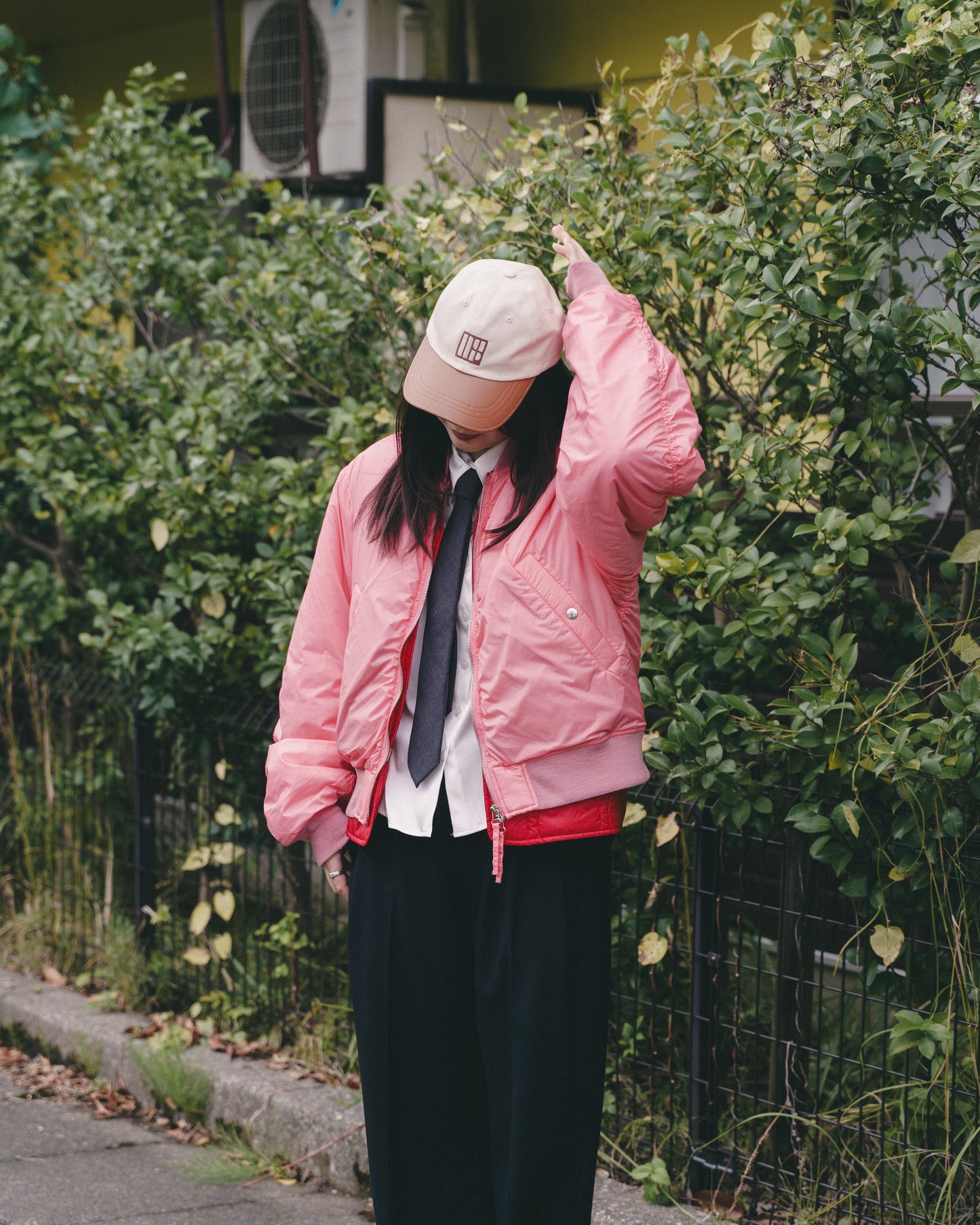 MICRO RIPSTOP NYLON REMOVABLE LINER MA-1 - ROSE PINK