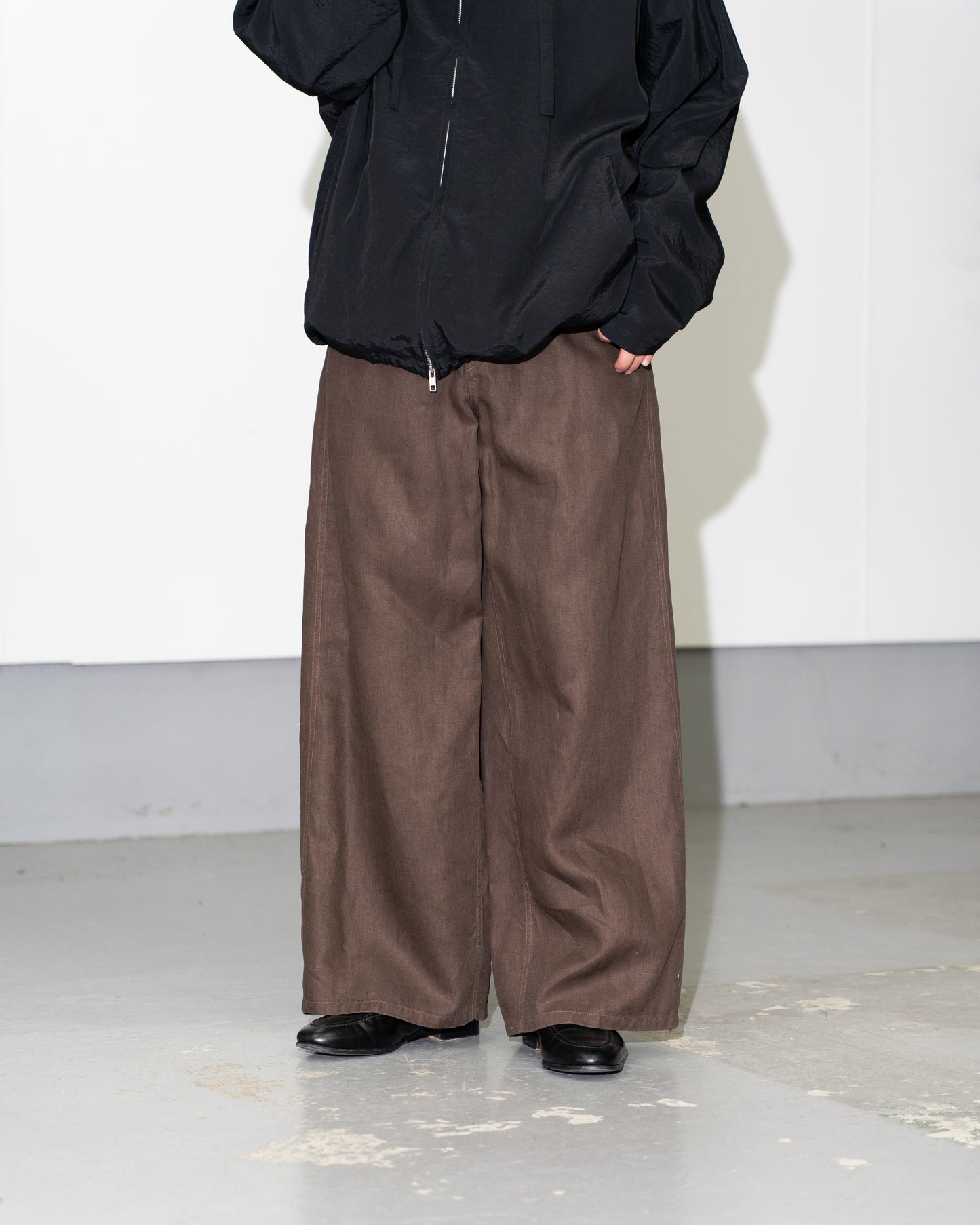 BACK ADJUST PT/HERRINGBONE - BROWN