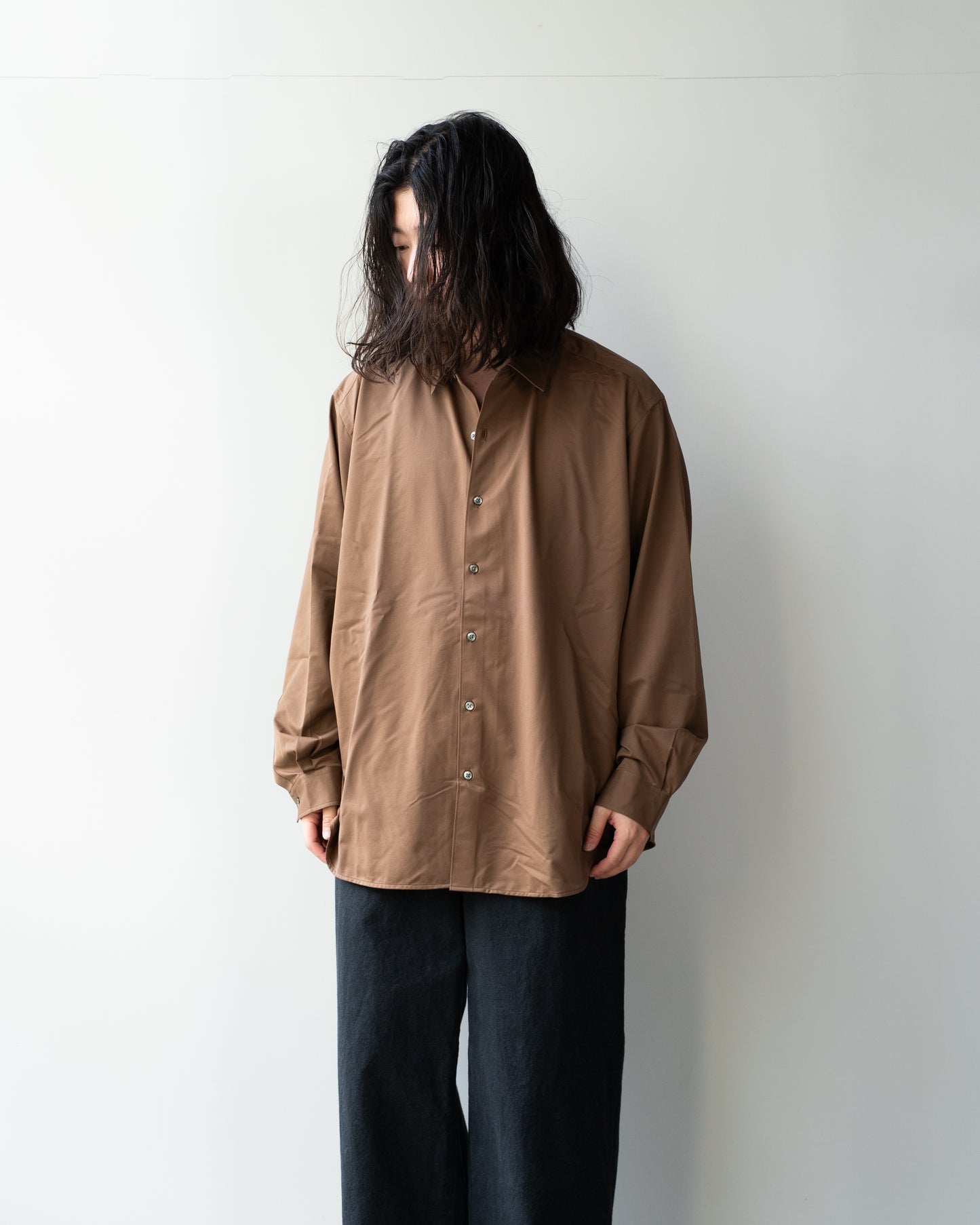 46G ATMOSPHERE SHIRT - LIGHT BROWN