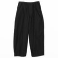 BRUSHED COTTON EASY TROUSERS - BLACK