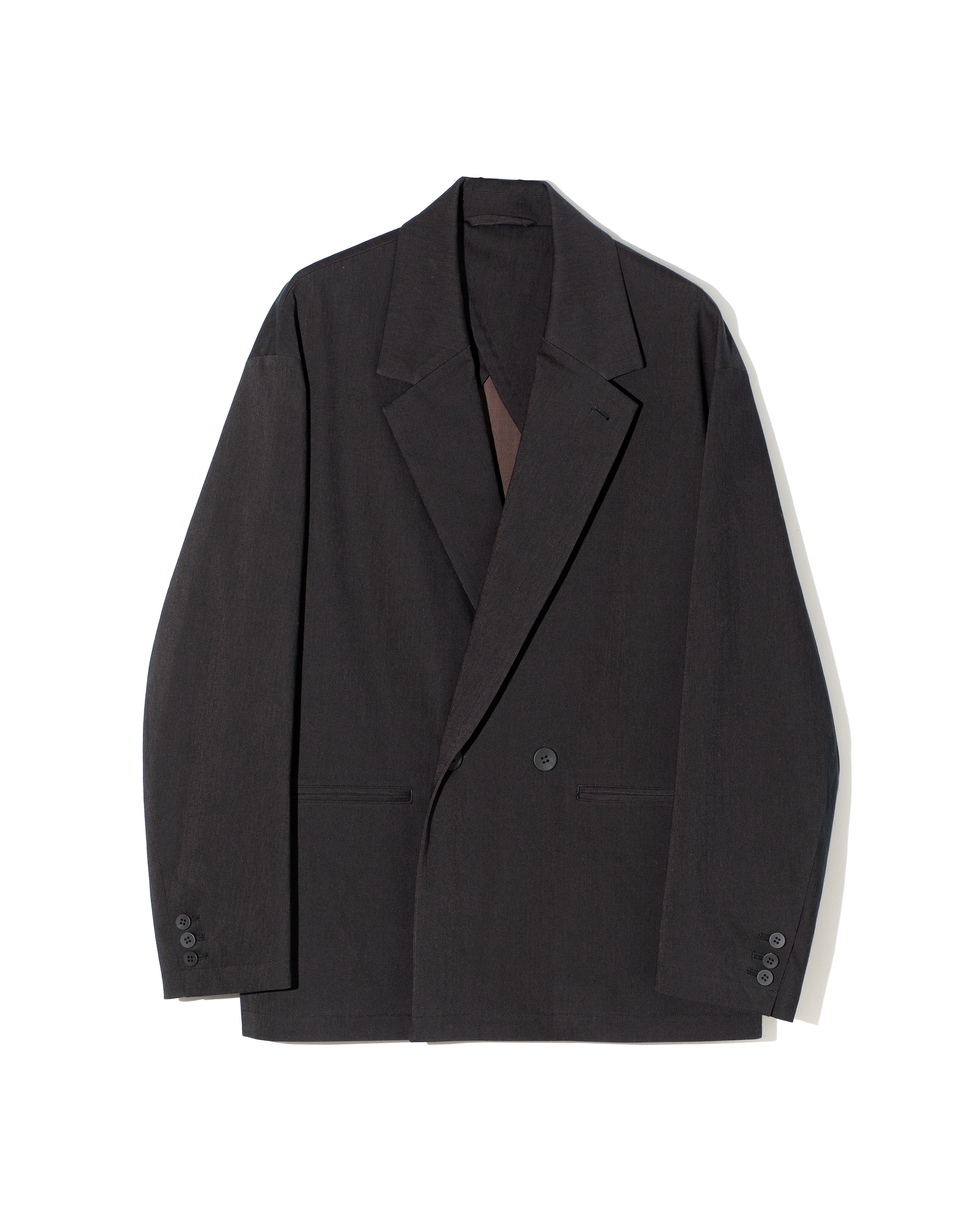 KANEMASA PHIL. 46G SOLARO DOUBLE JACKET BLACK BROWN | HAKU (ハク