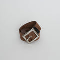 SUEDE BELT - BROWN