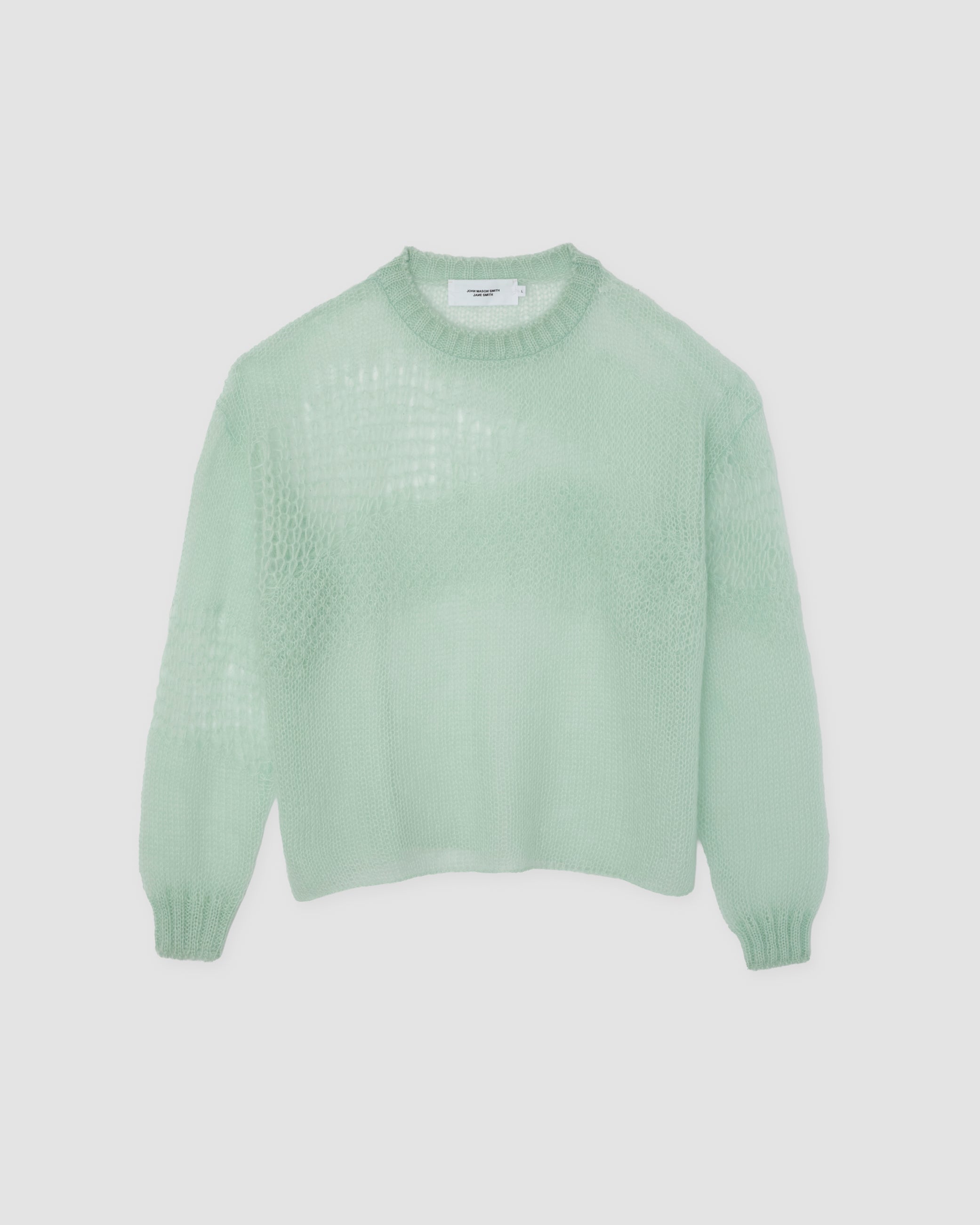 JANE SMITH (ジェーンスミス) MOHAIR CREW NECK SWEATER MINT | HAKU JANE SMITH (ジェーンスミス) MOHAIR CREW NECK SWEATER MINT | HAKU