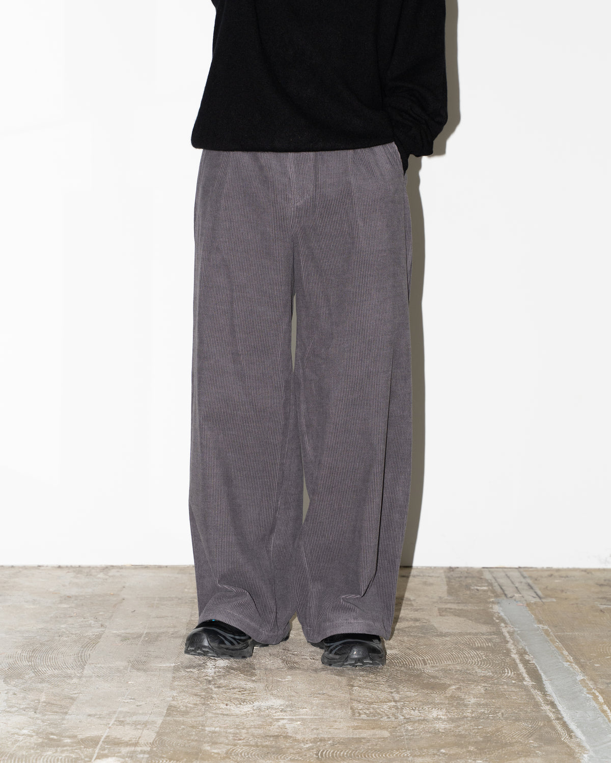 CORDUROY PANTS - C-GRAY