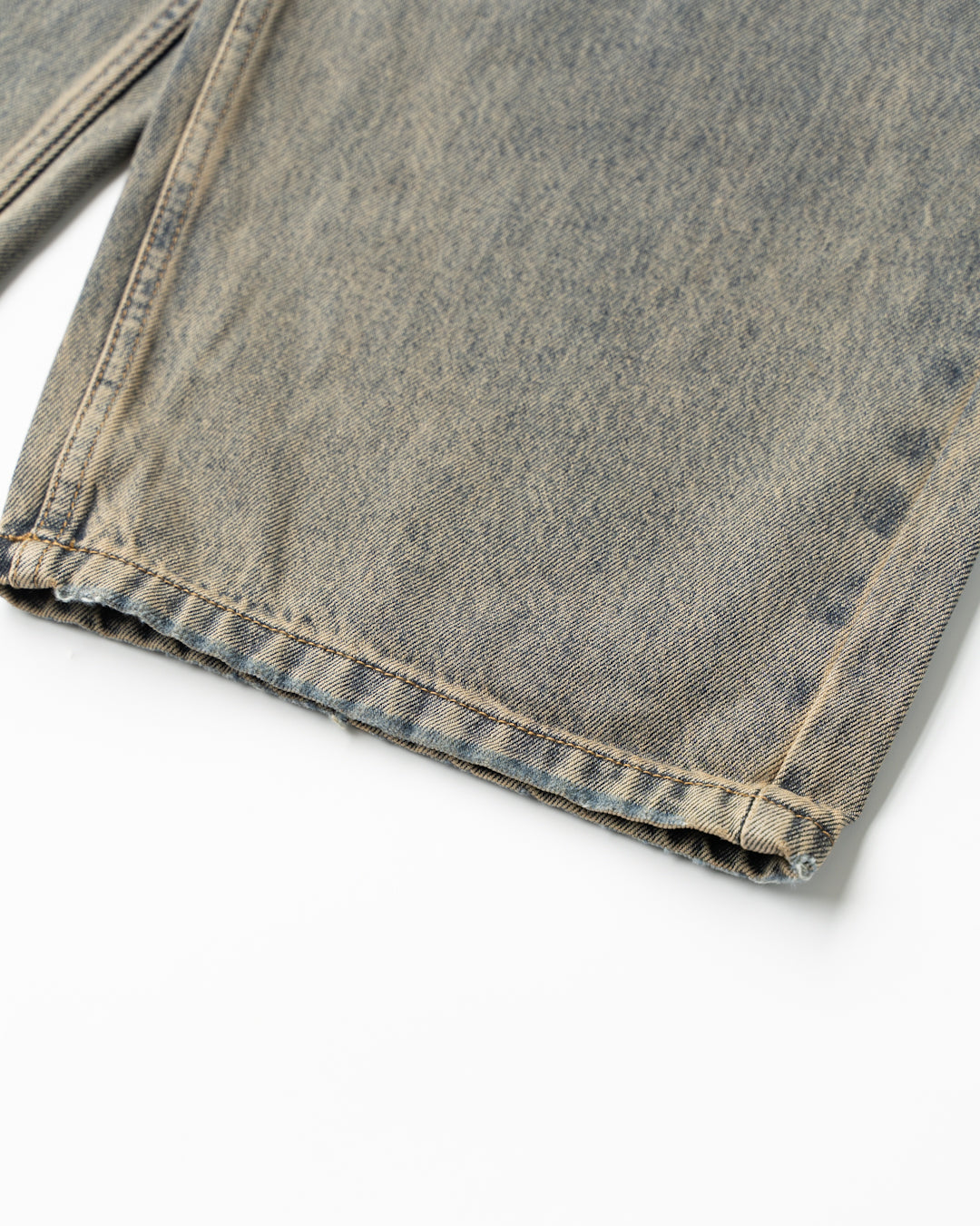 GREY ACID WASH EXTENDED CUT LUFT JEANS - GREY ACID WASH
