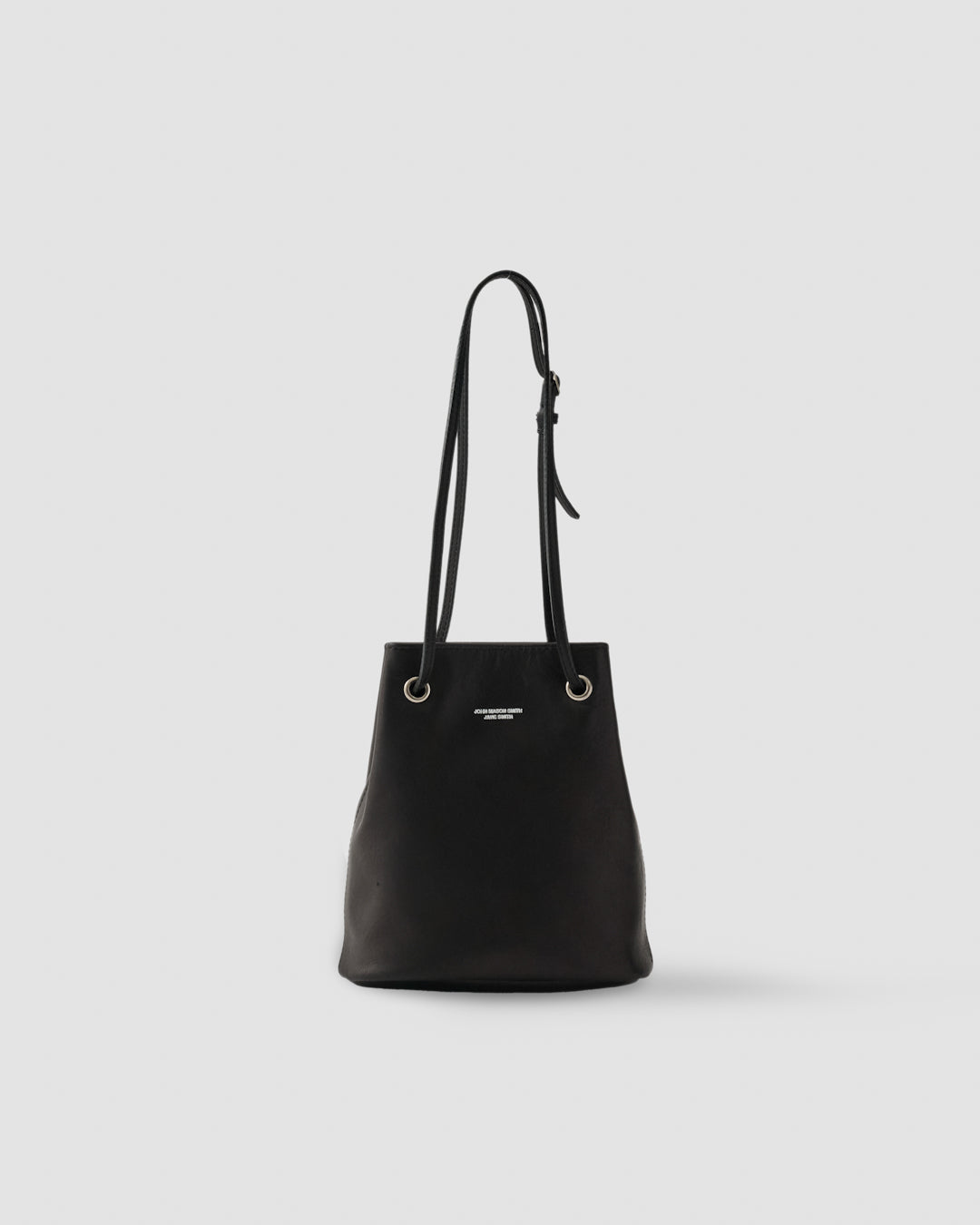 COW LEATHER BAG - BLACK