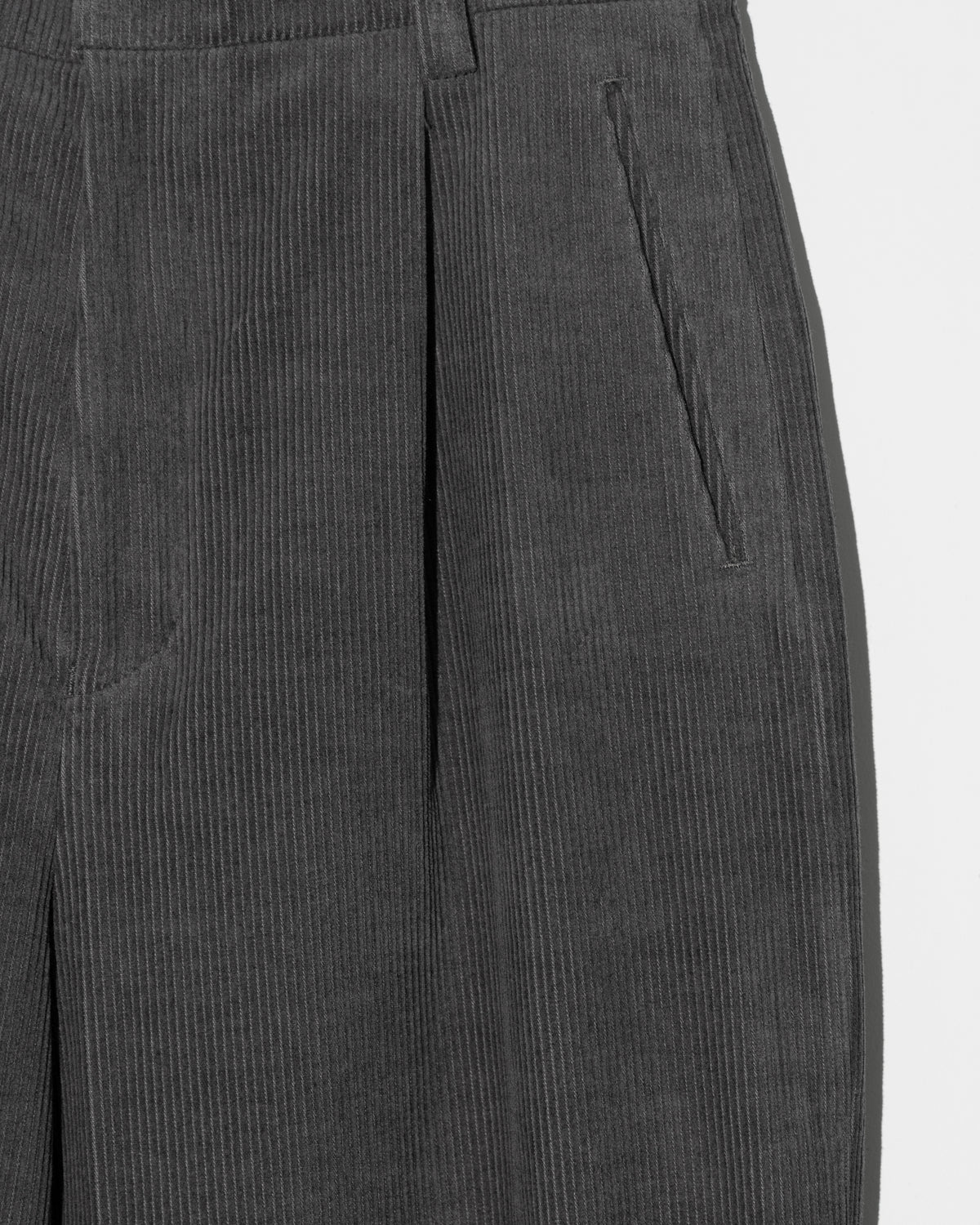 CORDUROY PANTS - C-GRAY