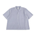 46G STRIPE ETHER SHIRT - SAX BLACK