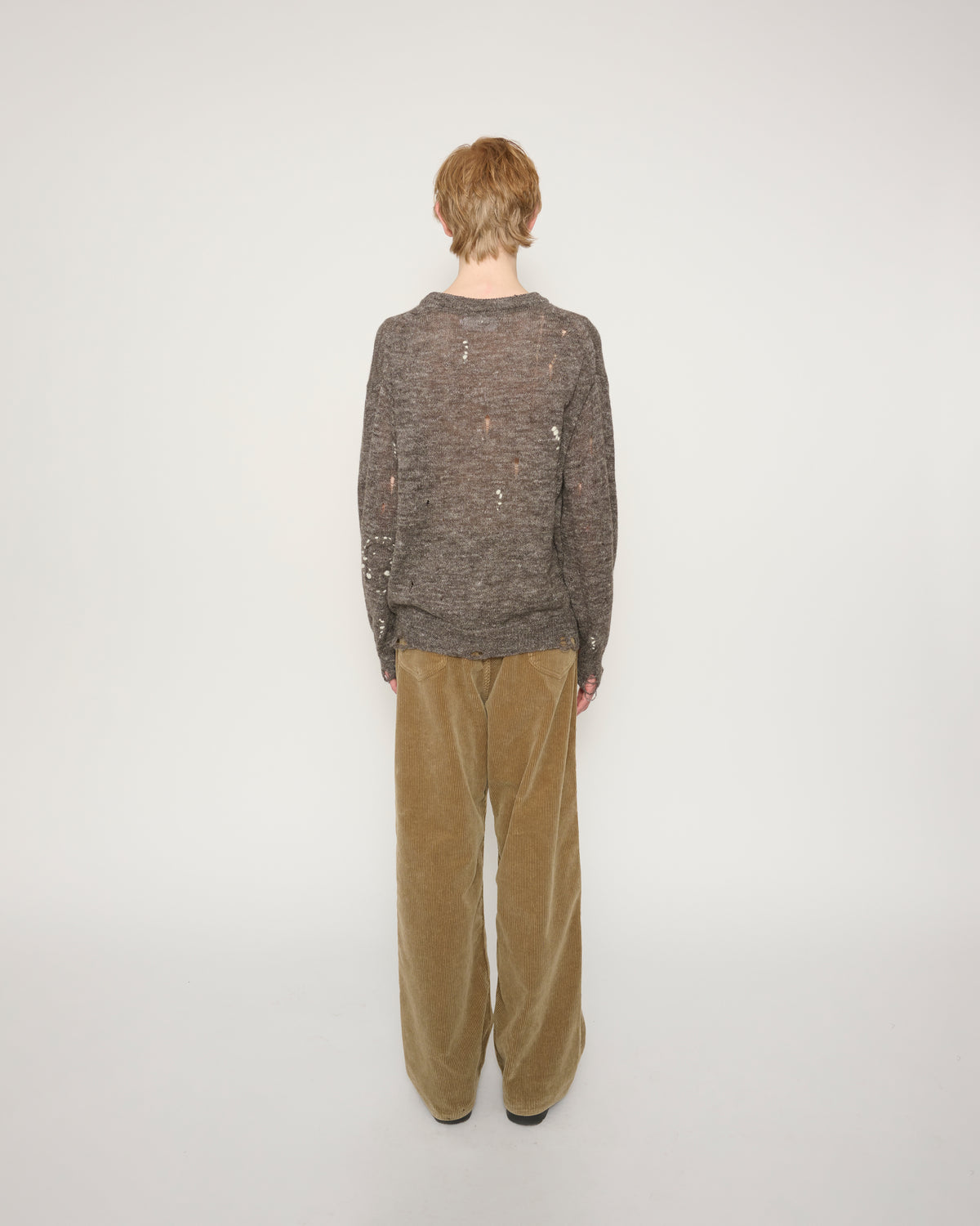 8W CORDUROY 5 POCKET PANTS - BEIGE