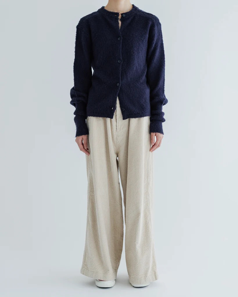 FLUFFY PULLOVER / CARDIGAN - NAVY