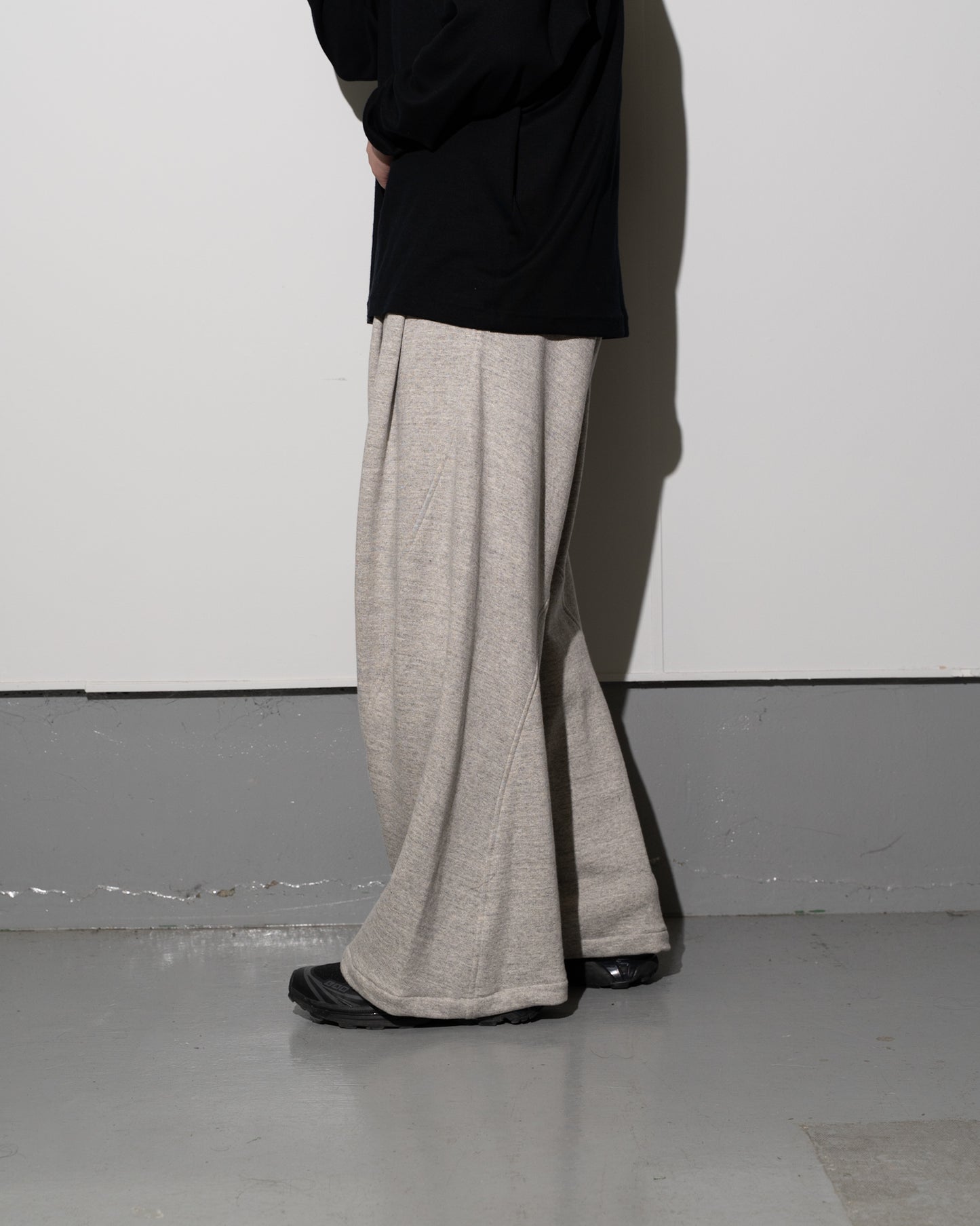 BIAS SHAPE EASY PANTS - ASH