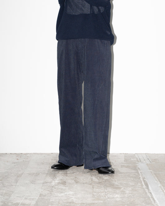 INDIGO CORDUROY ASHLEY PANTS - INDIGO