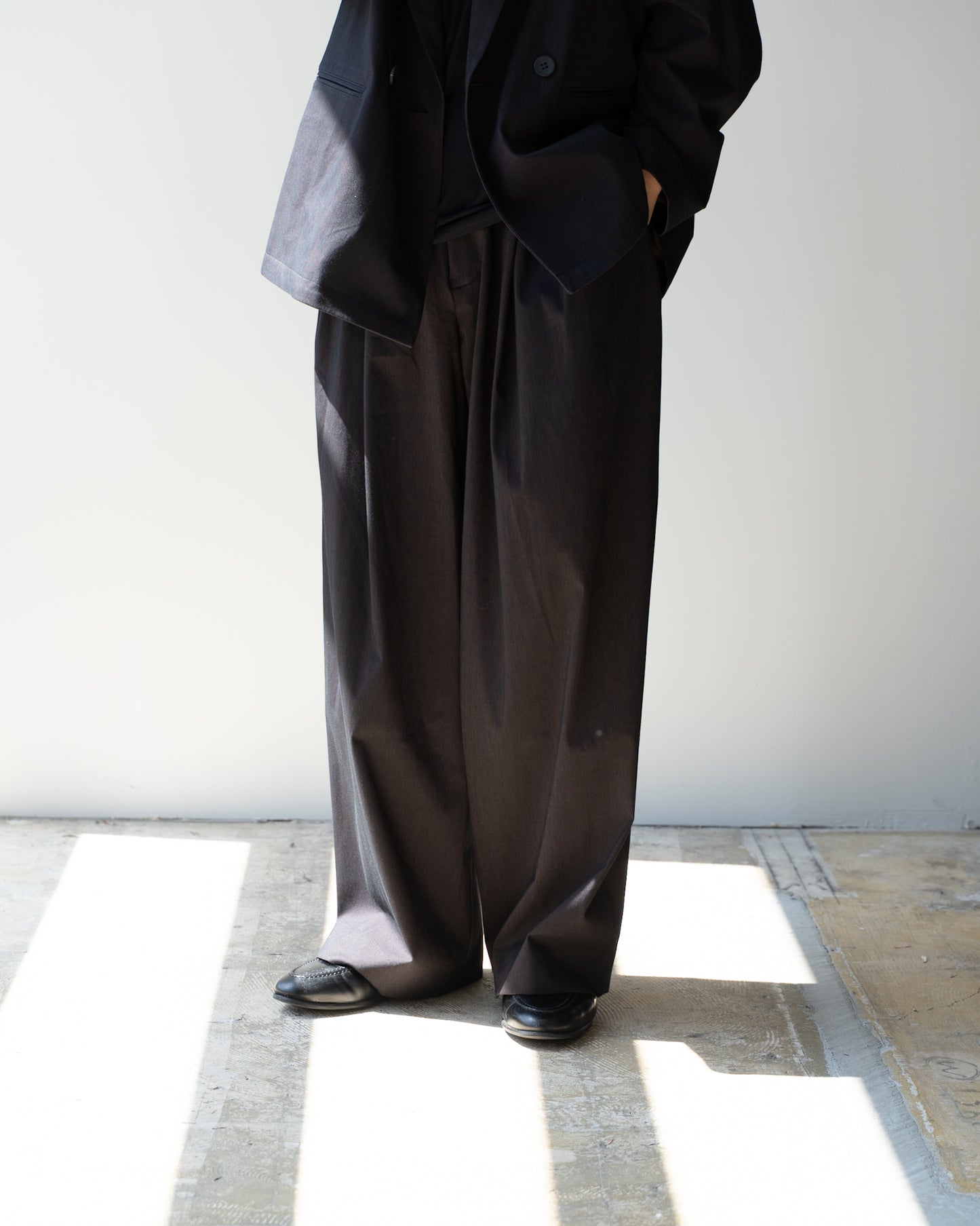 46G SOLARO TROUSERS - BLACK BROWN