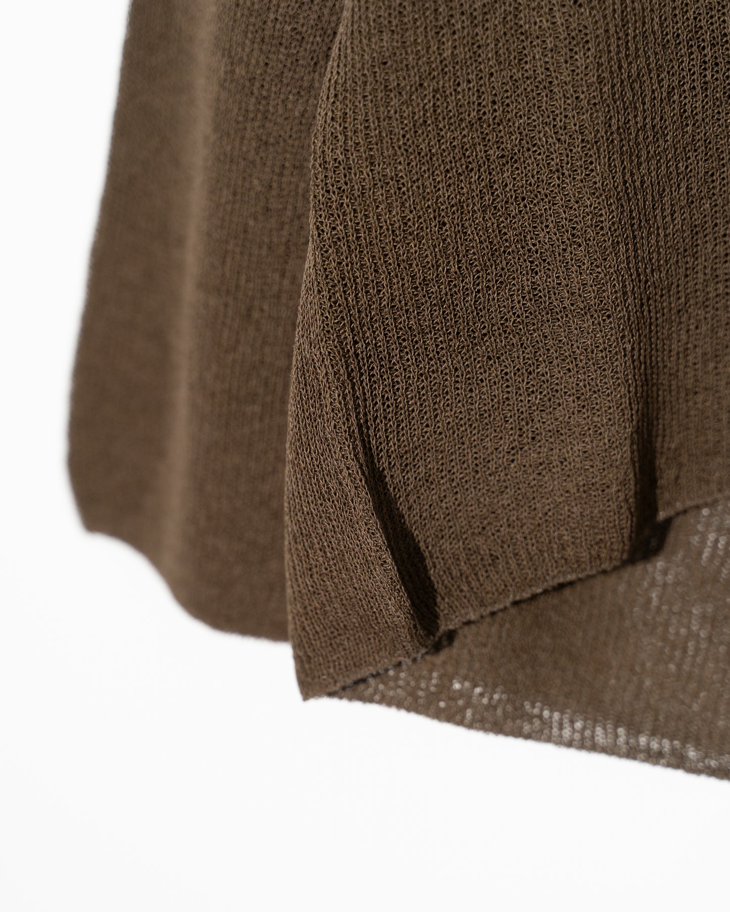 DEEP V WIDE KNIT - KHAKI