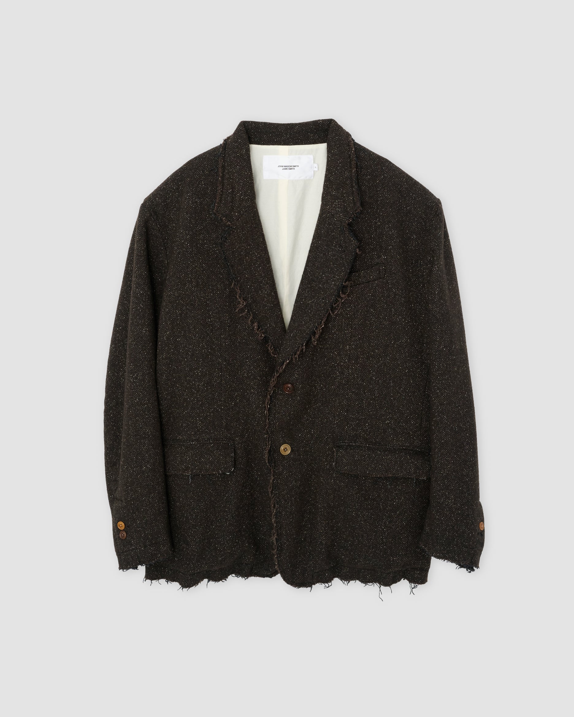 JANE SMITH (ジェーンスミス) GARMENT WASHED SILKNEP TWEED JACKET