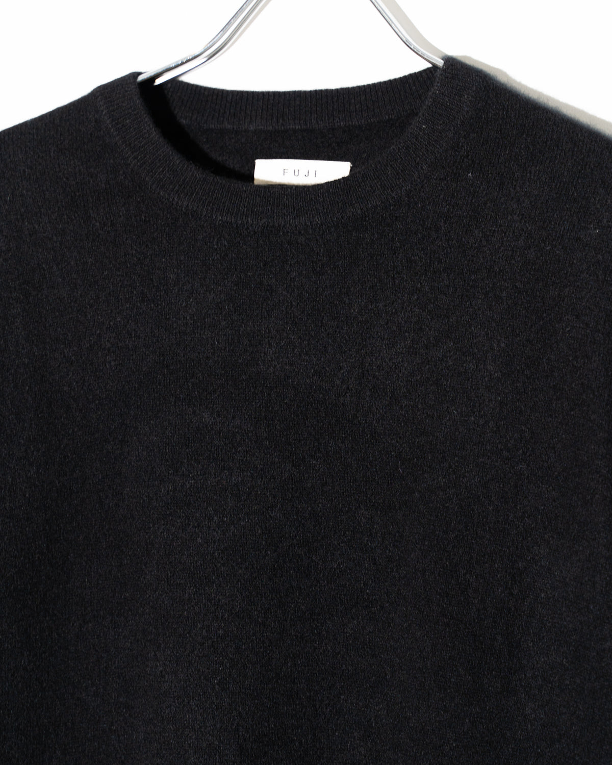 CASHMERE CREW NECK KNIT - BLACK