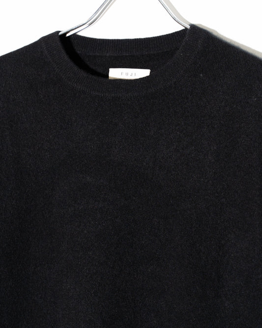 CASHMERE CREW NECK KNIT - BLACK