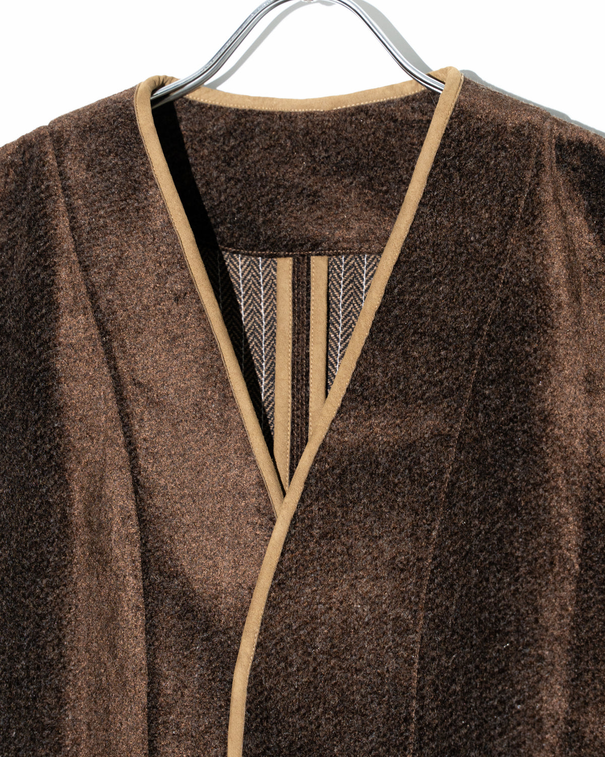 REVERSIBLE JK / NEEDLE WOOL - BROWN