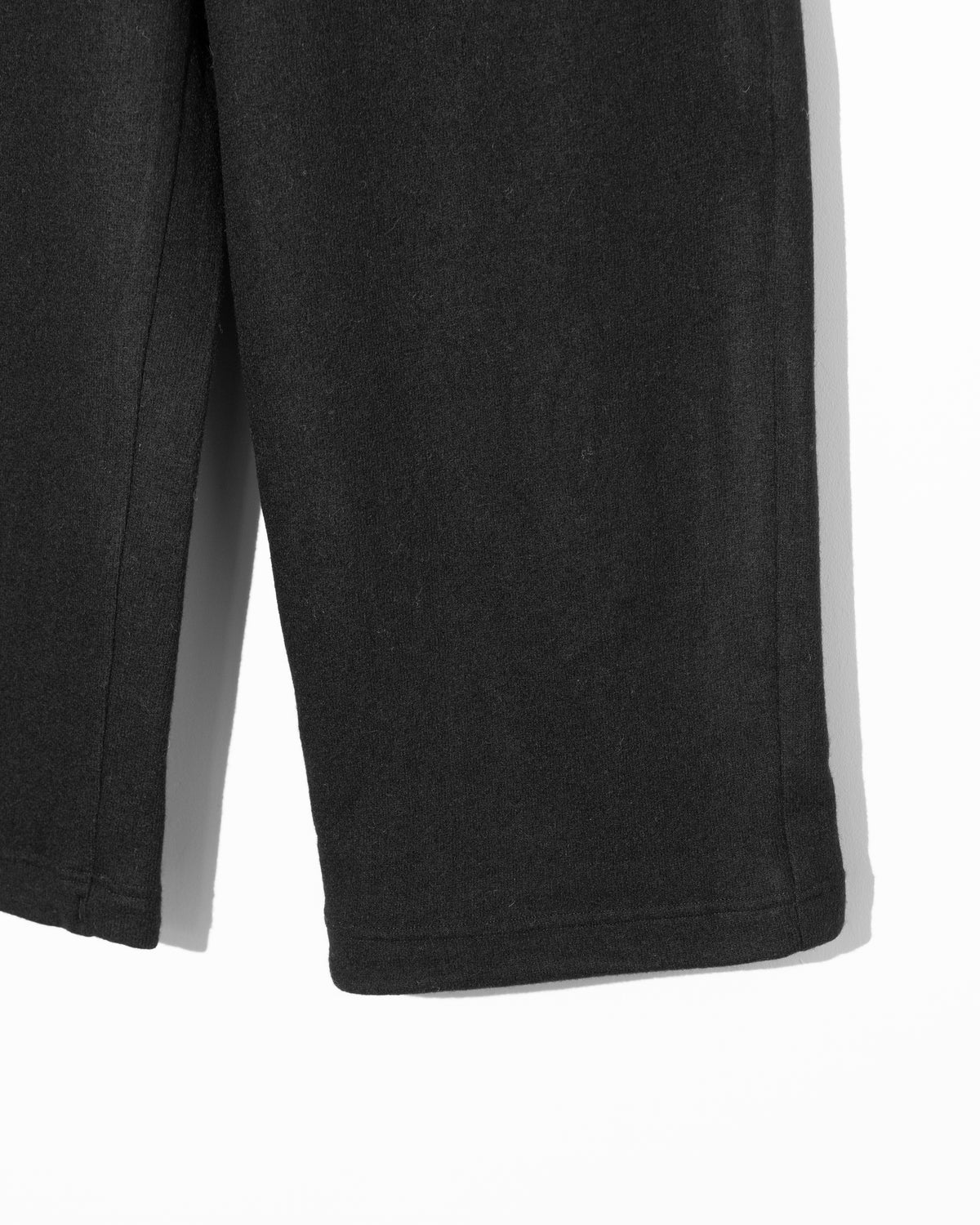 WOOL JERSEY EASY PANTS - BLACK