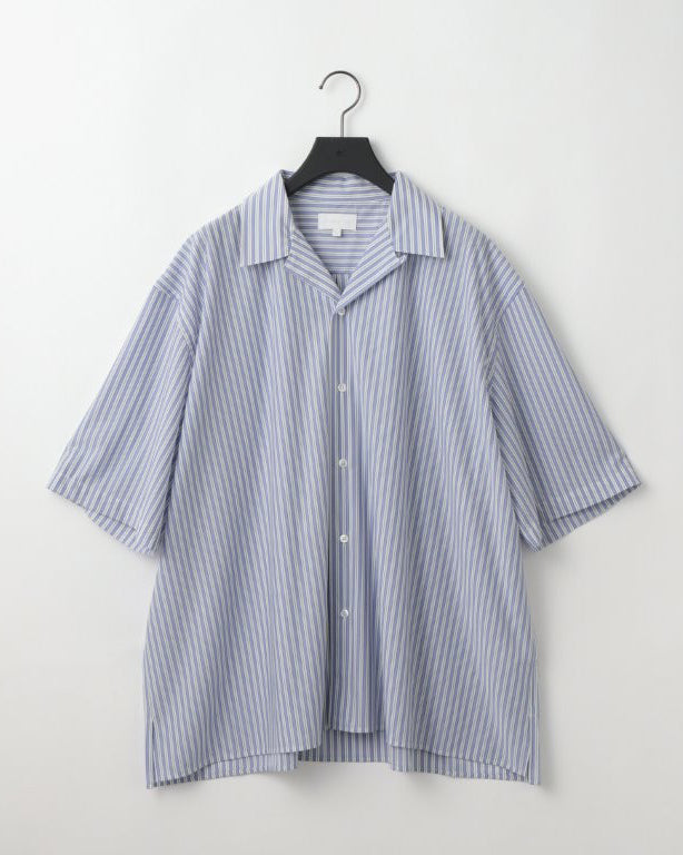 46G STRIPE ETHER SHIRT - SAX BLACK
