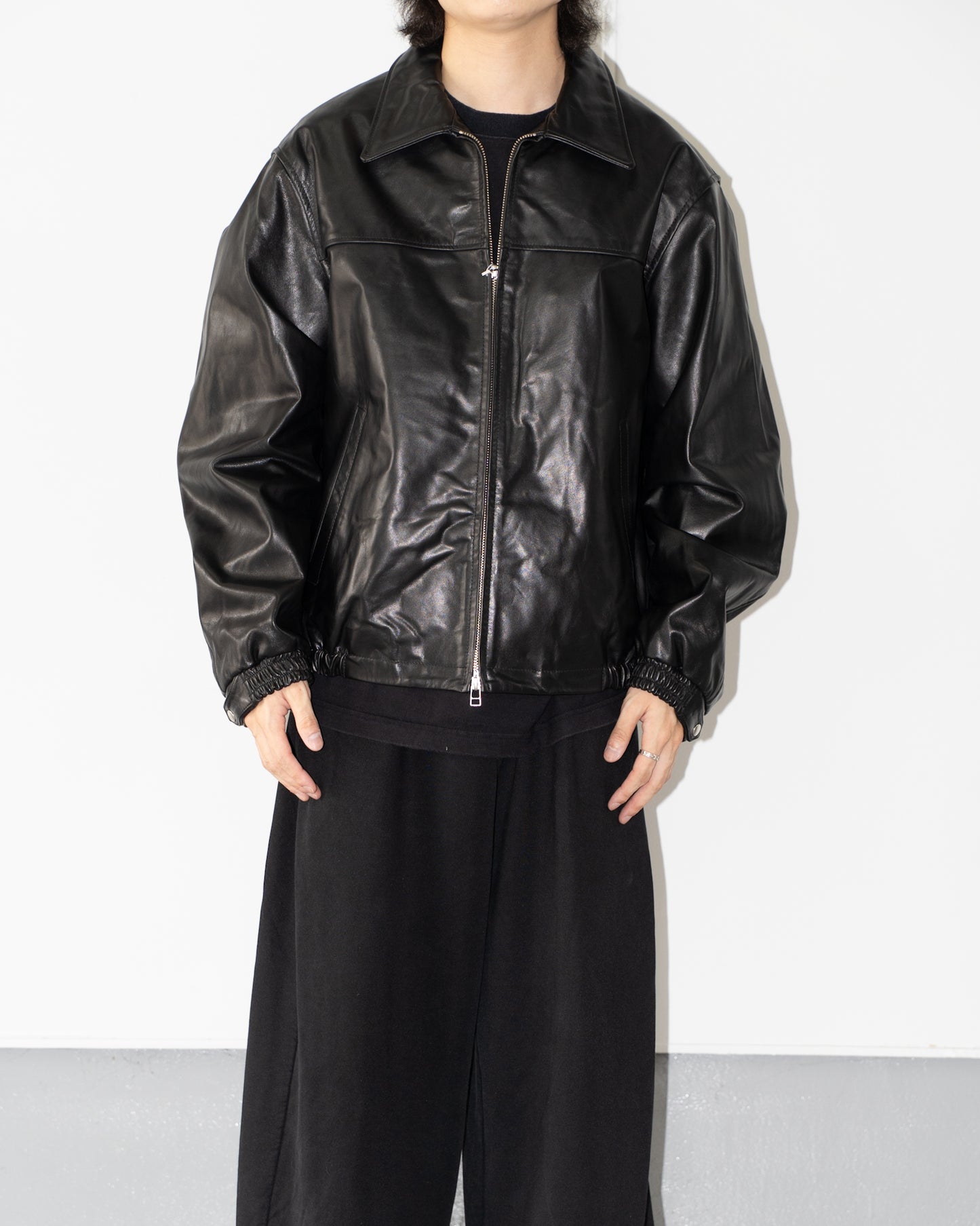 LEATHER JACKET - BLACK