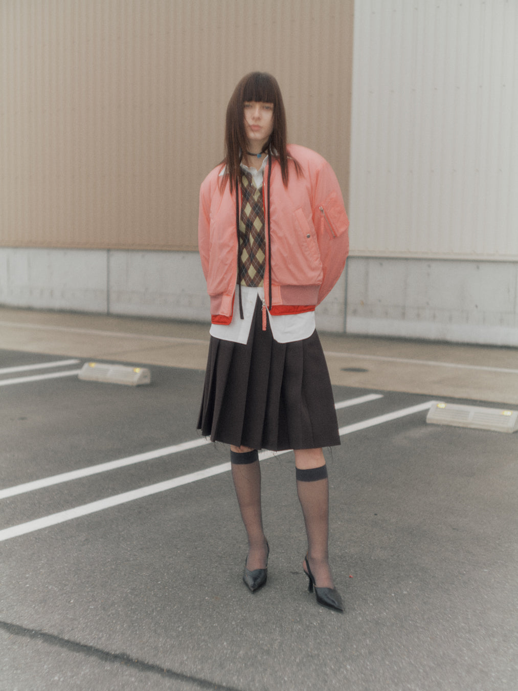 MICRO RIPSTOP NYLON REMOVABLE LINER MA-1 - ROSE PINK